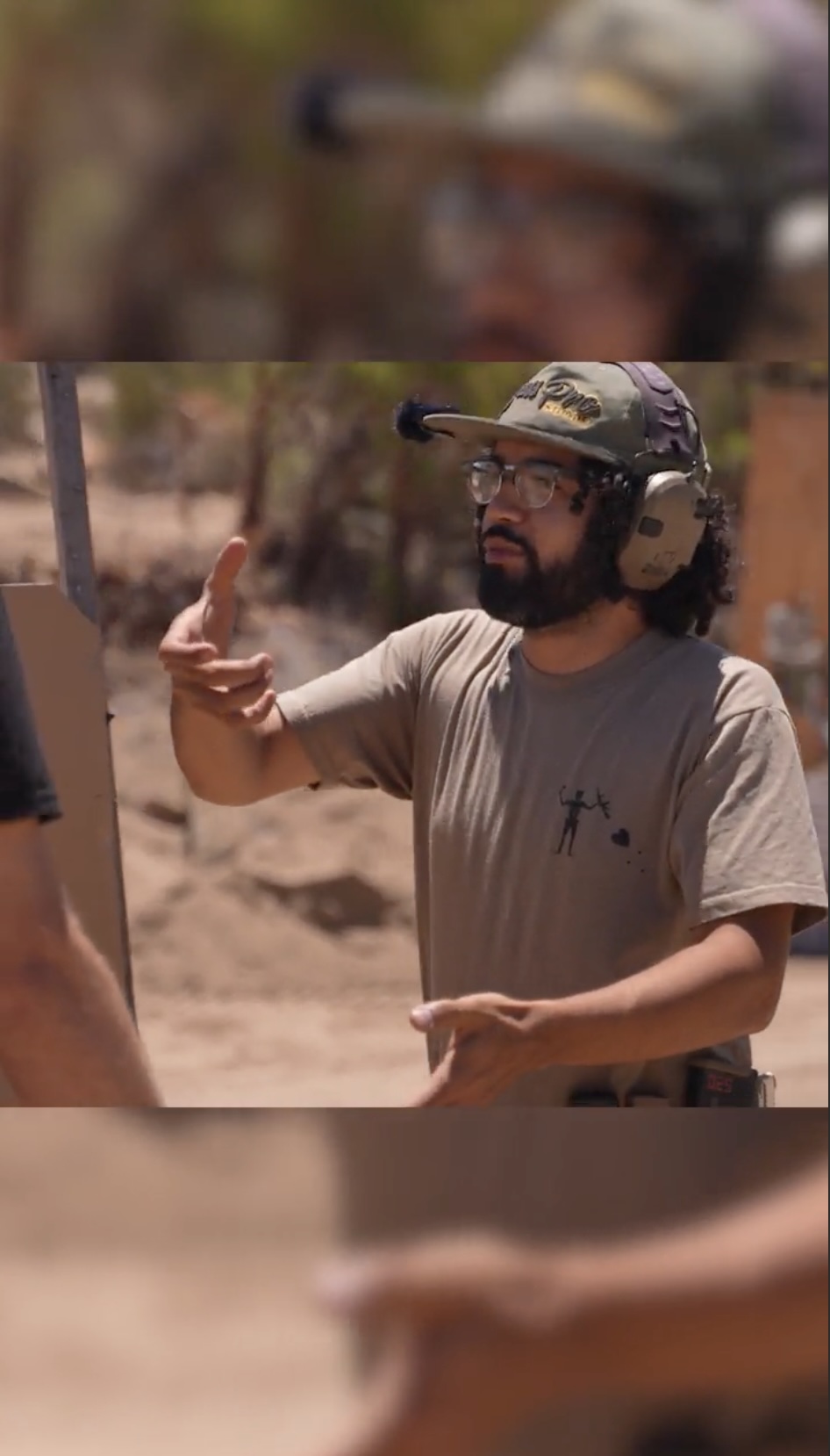 Sid Cabrera directing content at Paca Shooting Range